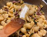 A picture of step 6 of Conchiglie con Zucchine e Sopressa.