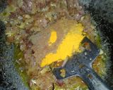 A picture of step 4 of Jackfruit curry in my style.