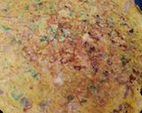 A picture of step 11 of Masala Breakfast Omelette with sauted vegetable.
