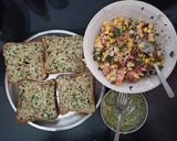 A picture of step 2 of Garlic corn sandwich.