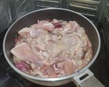 A picture of step 3 of Chicken Pörkölt (Hungarian paprika stew).
