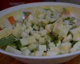 Foto del paso 1 de la receta: Zucchini, tomate y huevo con un toque especiado
