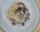 Foto langkah ke 5 dari resep One pot creamy angel hair with mushrooms.