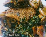A picture of step 5 of Edikang ikong SoupC.