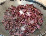 A picture of step 6 of Laal Saag.