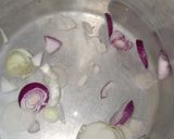 A picture of step 2 of Red Oil Cassava leaf.