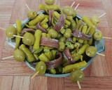 Foto del paso 4 de la receta: Piparrak (gildas) con alegría riojana 🌶️🌶️