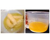 Foto langkah ke 1 dari resep Marmer Cake Pandan (All in One Method).