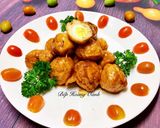 Hình bước làm 3 của món Chả Cá Viên Trứng Cút Sốt Dầu Hào