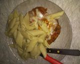 Foto del paso 2 de la receta: Milanesas de pollo a la napolitana con fideos