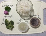 Foto langkah ke 1 dari resep Bubur Ati Ayam Brokoli (Mpasi 6-9 Bulan).