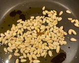A picture of step 3 of Chilli Spouts and pinenuts.