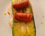 A picture of step 8 of Chistorra and Zucchini Pinchos.