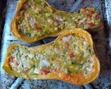 Foto del paso 3 de la receta: Calabacín relleno al Microondas