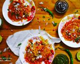 आलू टिक्की चाट (Aloo tikki chaat recipe in Hindi) रेसिपी चरण 6 फोटो