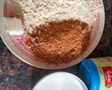 A picture of step 1 of Sattu pancakes.