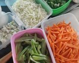 A picture of step 4 of Singaporean rice in desi style.