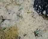Foto langkah ke 5 dari resep Risotto Jamur_Creamy Mushroom Risotto (dari nasi semalam).