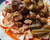 صورة لخطوة 4 من وصفة بامية باللحمة 🍖 ثرود بالطريقة الديرية 😋