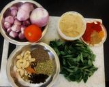 A picture of step 1 of Curryleaves Mutton Curry.