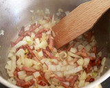 Foto del paso 1 de la receta: Quiche de bacon, manzana, espinacas y queso azul