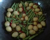 Foto langkah ke 4 dari resep Oseng buncis telur puyuh.