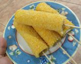 Foto langkah ke 5 dari resep Mozzarella Corndog.