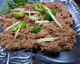 A picture of step 3 of Dum keema.