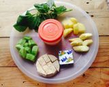 Foto langkah ke 1 dari resep Bubur kentang bayam tempe-MPASI.
