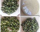A picture of step 1 of Creamy Dahi Masala Bhindi.
