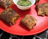 A picture of step 9 of Rava masala cut dosa sooji masala cut dosa.