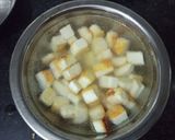 A picture of step 1 of Shahi Matar Paneer Masala.