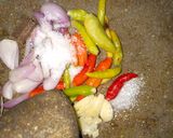 Foto langkah ke 1 dari resep Terong Hijau Pedas.