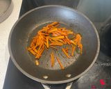 A picture of step 3 of Korean Bibimbap (Vegetarian).