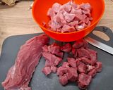 Gombás tejfölös Sertéspörkölt puliszkával recept fázis 2 fotója