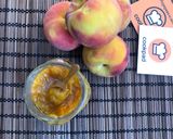 A picture of step 3 of Two Ingredient Peach Jam.