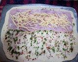 A picture of step 3 of Ham Rolls#endofyearchallenge.
