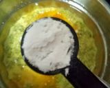 A picture of step 2 of Savory Methi Leaf Cake.