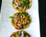 A picture of step 2 of Desi Masala Papad.
