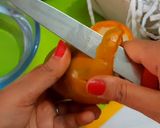 A picture of step 9 of Stuffed mango malai kulfi.
