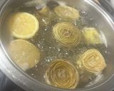 Foto del paso 2 de la receta: Flores de alcachofa con crujiente de jamón