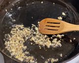 A picture of step 2 of Pasta Carbonara.