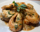 Foto del paso 14 de la receta: Wok de langostinos con rape
