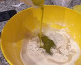 Foto del paso 3 de la receta: Fainá de pizzería fácil con muzzarella y cebollas caramelizadas