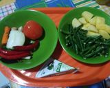 Foto langkah ke 1 dari resep Gulai kacang panjang +kentang.