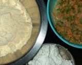 A picture of step 1 of Besan Paneer Chila.
