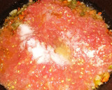 A picture of step 2 of Vegetarian Savoury Samp.