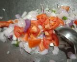 A picture of step 3 of Paneer bhurji.
