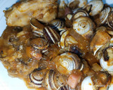 Foto del paso 5 de la receta: Conejo con caracoles