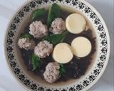 รูปขั้นตอนการทำที่ 2 ของ "ข้าวต้มไรซ์เบอรี่เต้าหู้หมูสับ"🥣😋